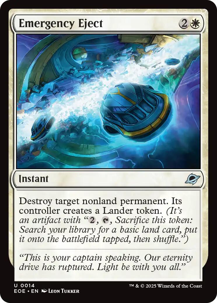 Emergency Eject [EOE - 14] - Cartes Sportives Rive Sud