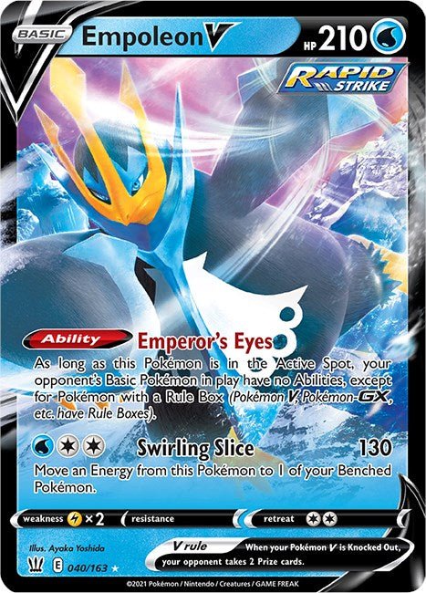 Empoleon V [SWSH05 - 040/163] - Cartes Sportives Rive Sud