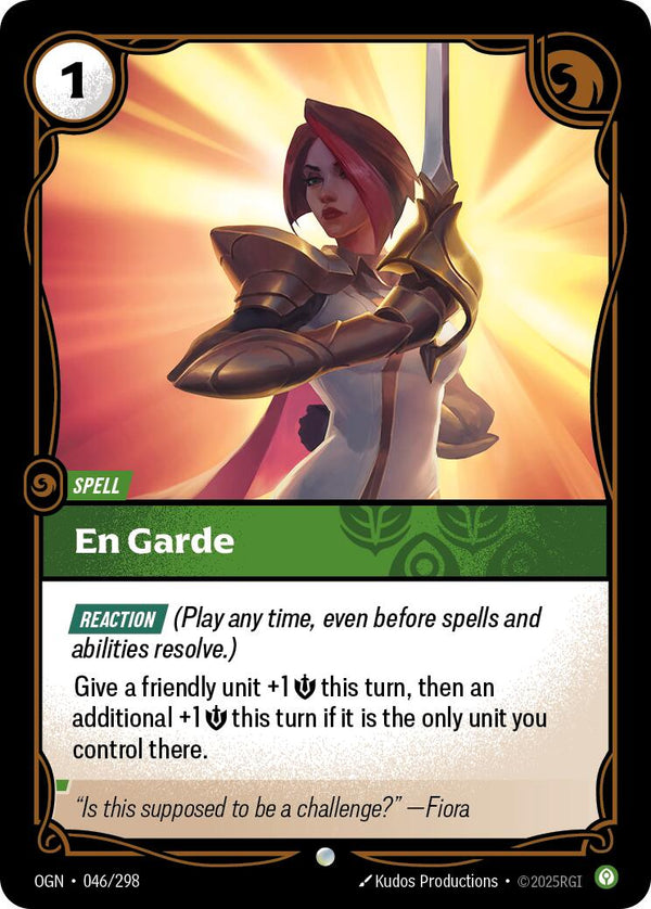 En Garde [OGN - 046/298] - Cartes Sportives Rive Sud