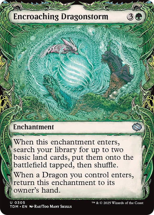 Encroaching Dragonstorm (Showcase) [TDM - 305] - Cartes Sportives Rive Sud