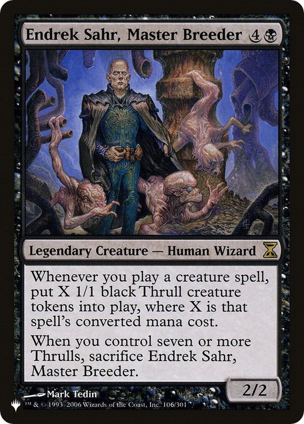Endrek Sahr, Master Breeder [LIST - 106/301] - Cartes Sportives Rive Sud