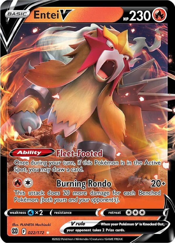 Entei V [SWSH09 - 022/172] - Cartes Sportives Rive Sud