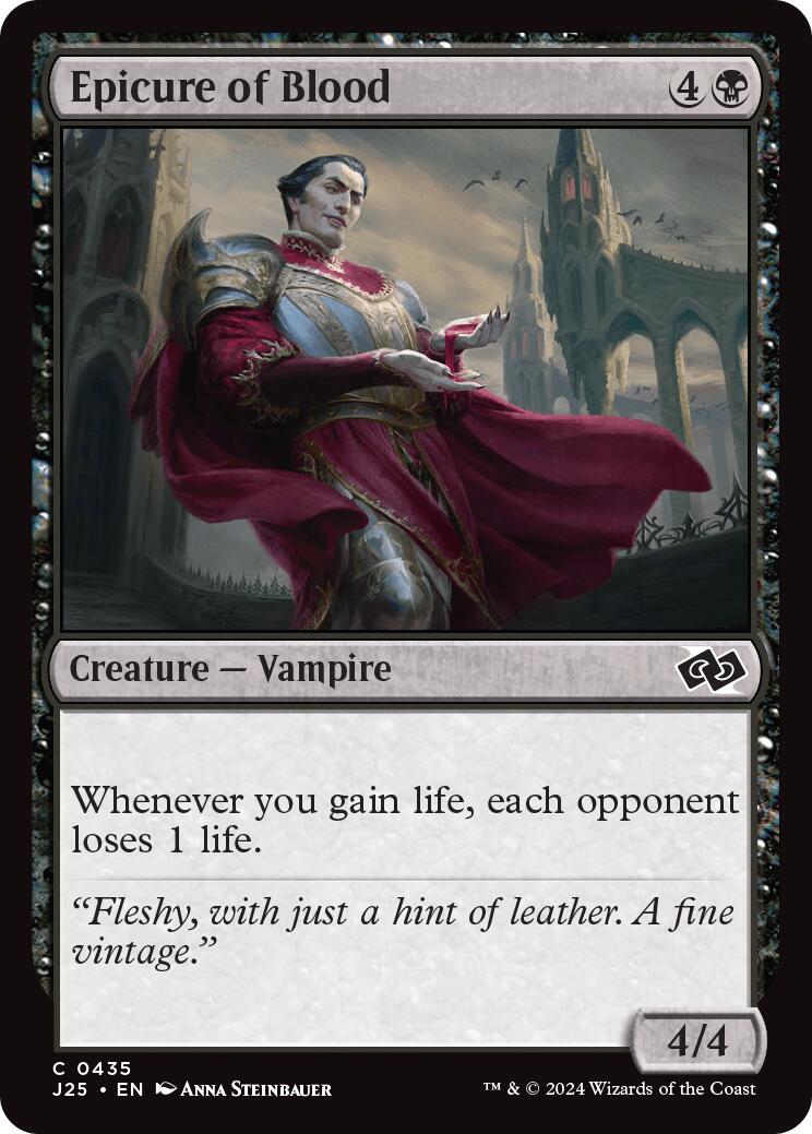 Epicure of Blood [J25 - 435] - Cartes Sportives Rive Sud