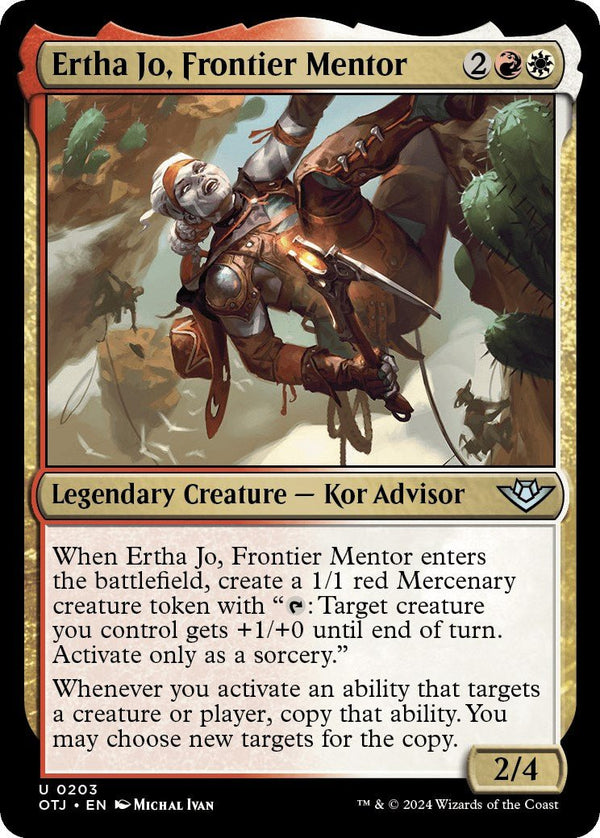 Ertha Jo, Frontier Mentor [OTJ - 203] - Cartes Sportives Rive Sud