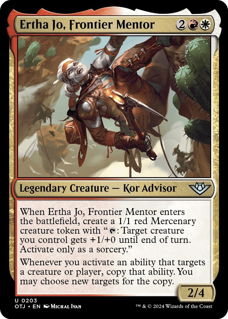 Ertha Jo, Frontier Mentor [OTJ - 203] - Cartes Sportives Rive Sud