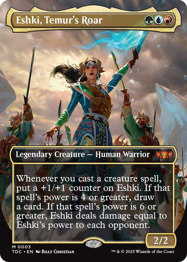 Eshki, Temur's Roar (Borderless) [TDC - 3] - Cartes Sportives Rive Sud
