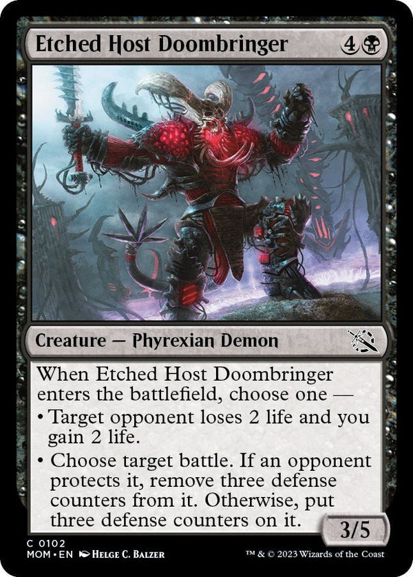 Etched Host Doombringer [MOM - 102] - Cartes Sportives Rive Sud