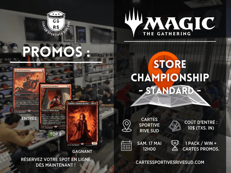 Event Entry Pass - Store Championship - May - Cartes Sportives Rive Sud