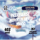 Event Ticket - Prerelease Lorcana Winterpell Mercredi 18 Février 19h00 - Cartes Sportives Rive Sud