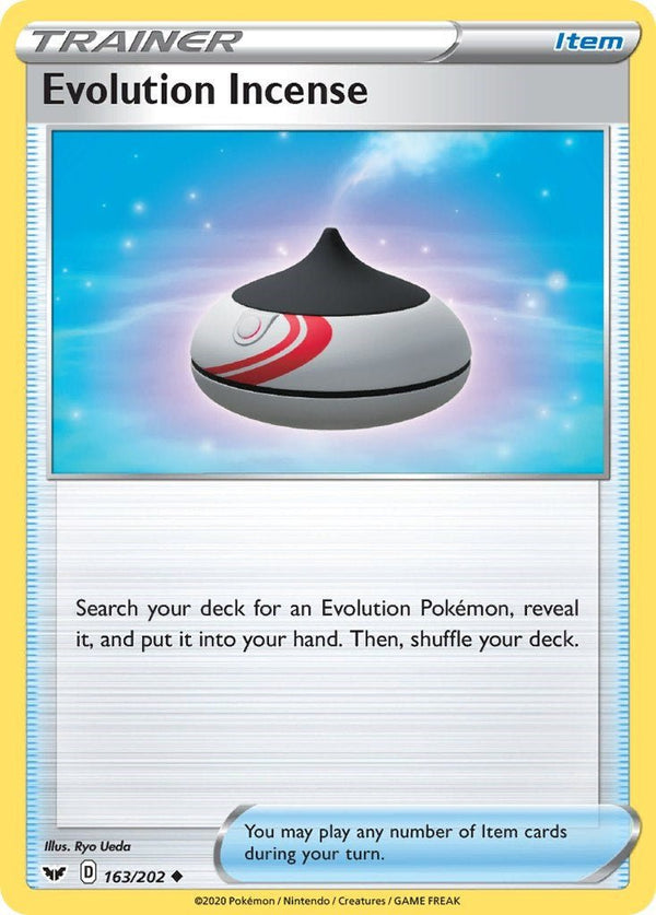 Evolution Incense [SWSH01 - 163/202] - Cartes Sportives Rive Sud