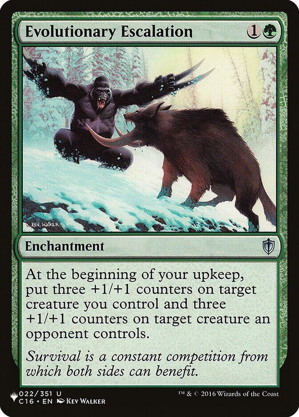 Evolutionary Escalation [LIST - 022/351] - Cartes Sportives Rive Sud