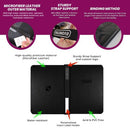 Evoretro Shield + Toploader Binder 3X3 216 Cards (Black/Black) - Cartes Sportives Rive Sud