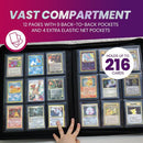 Evoretro Shield + Toploader Binder 3X3 216 Cards (Black/Black) - Cartes Sportives Rive Sud