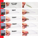 EVORETRO Top Loaders Clear Premium Sports Card Protector 130 PT - Cartes Sportives Rive Sud