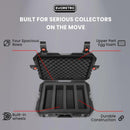 EVORETRO Travel Roller Case for Graded Cards 4 - Row Heavy - Duty Build - Cartes Sportives Rive Sud