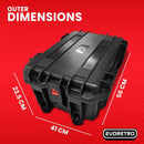 EVORETRO Travel Roller Case for Graded Cards 4 - Row Heavy - Duty Build - Cartes Sportives Rive Sud