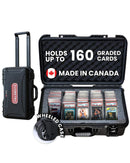 EVORETRO Waterproof Wheeled Card Case Holds 160 Graded Slabs - Cartes Sportives Rive Sud