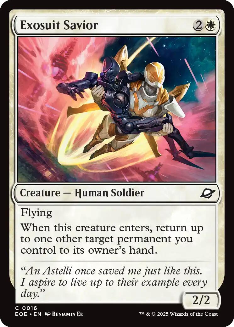 Exosuit Savior [EOE - 16] - Cartes Sportives Rive Sud