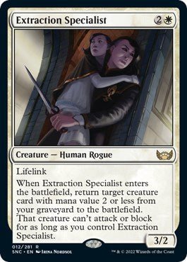 Extraction Specialist [SNC - 12] - Cartes Sportives Rive Sud