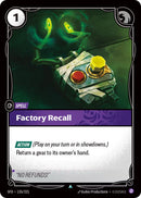 Factory Recall [SPF - 135/221] - Cartes Sportives Rive Sud