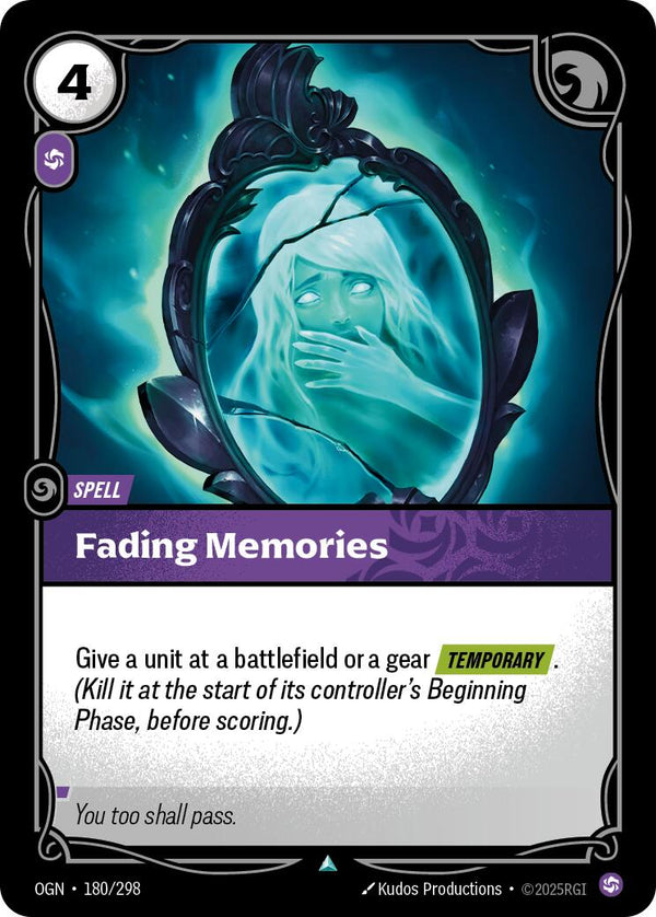 Fading Memories [OGN - 180/298] - Cartes Sportives Rive Sud