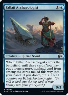 Fallaji Archaeologist [BRO - 48] - Cartes Sportives Rive Sud