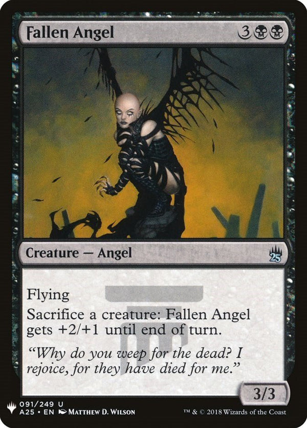 Fallen Angel [LIST - 91] - Cartes Sportives Rive Sud