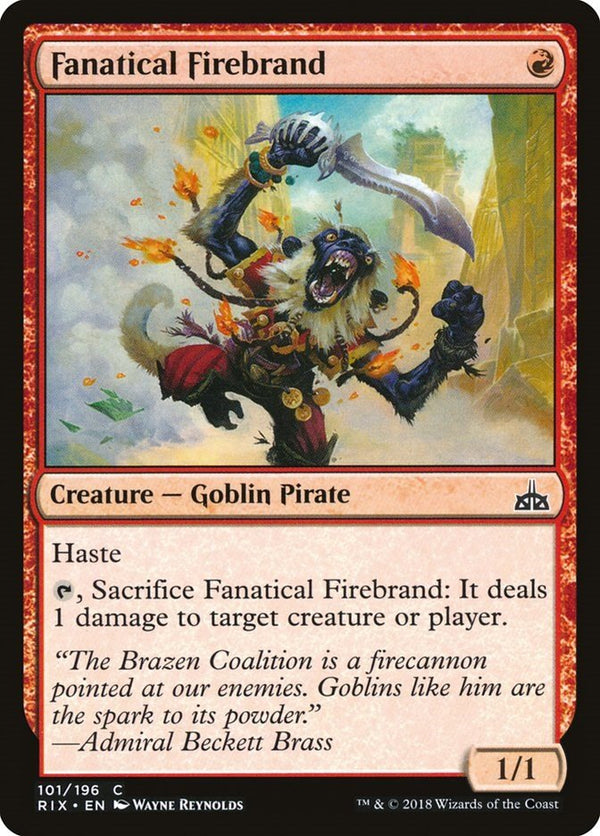 Fanatical Firebrand [RIX - 101] - Cartes Sportives Rive Sud