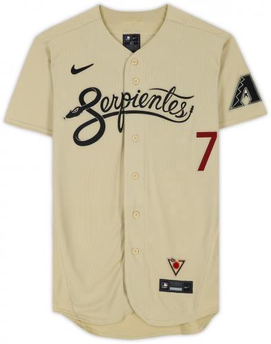 Fanatics Corbin Carroll Diamondbacks Serpientes Signed Jersey - Cartes Sportives Rive Sud