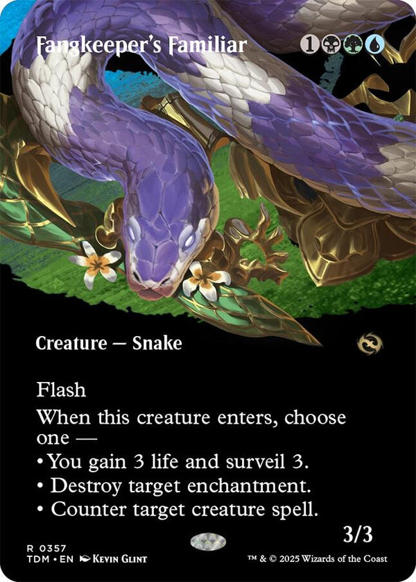 Fangkeeper's Familiar (Borderless) [TDM - 357] - Cartes Sportives Rive Sud