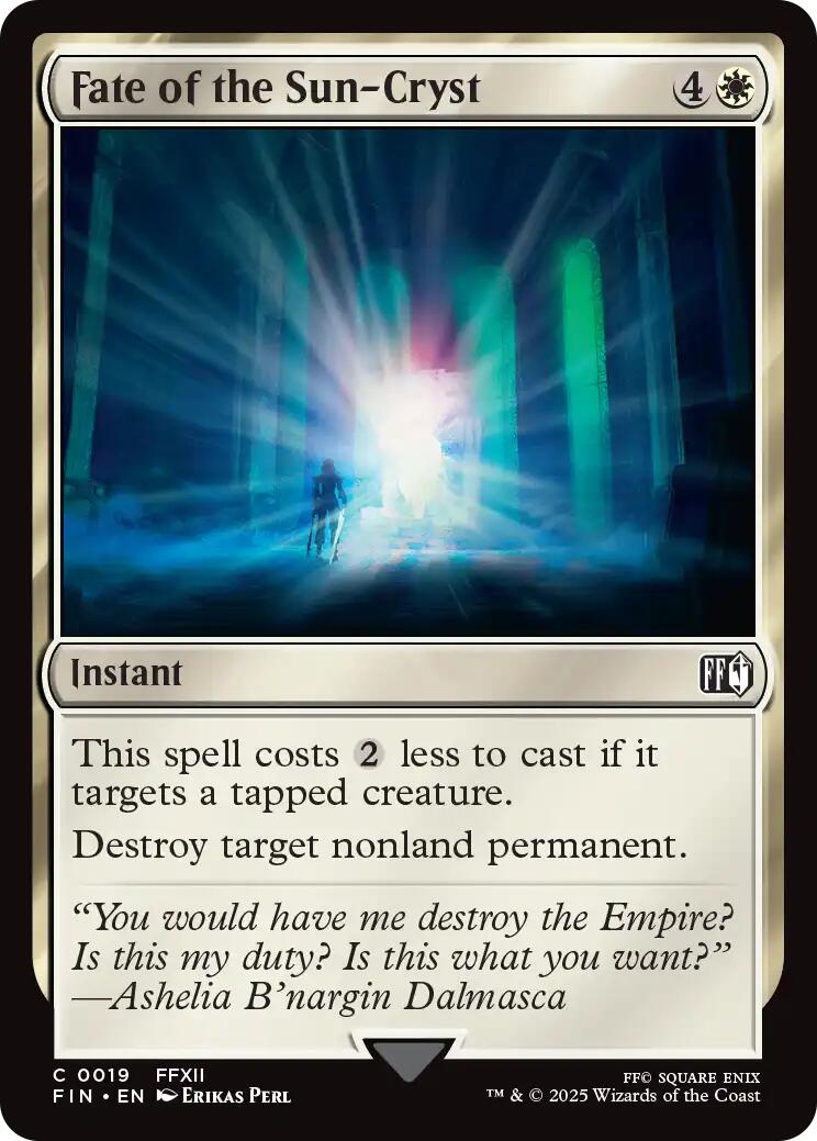 Fate of the Sun - Cryst [FIN - 19] - Cartes Sportives Rive Sud
