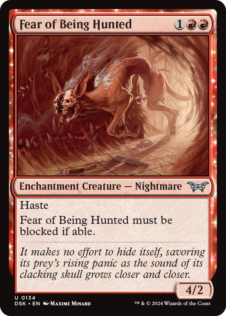 Fear of Being Hunted [DSK - 134] - Cartes Sportives Rive Sud