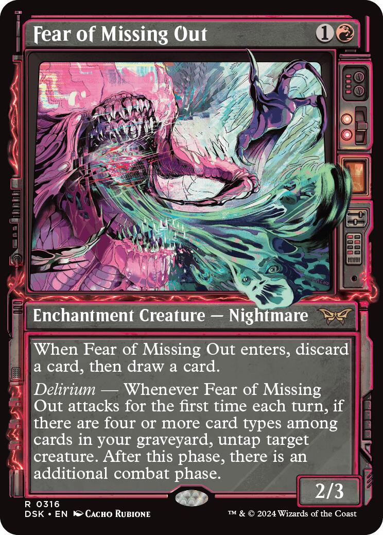 Fear of Missing Out (Showcase) [DSK - 316] - Cartes Sportives Rive Sud