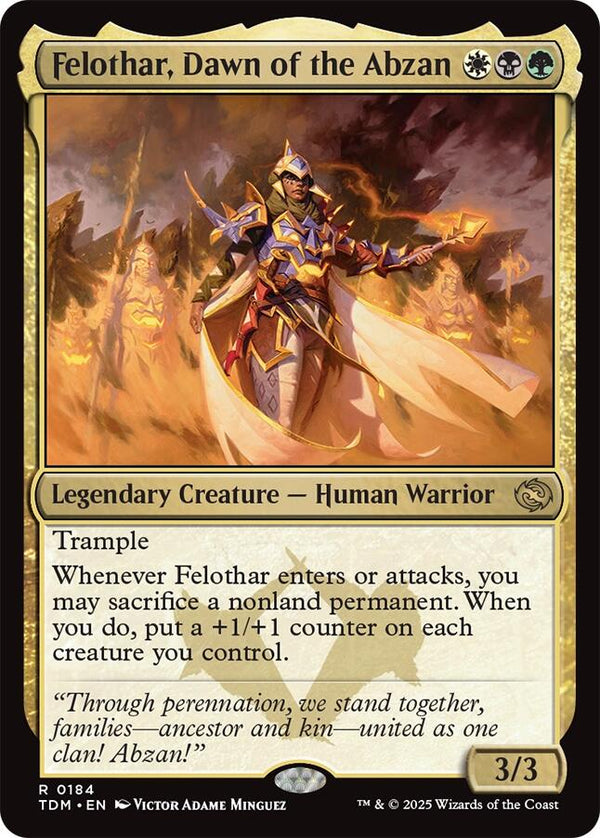 Felothar, Dawn of the Abzan [TDM - 184] - Cartes Sportives Rive Sud