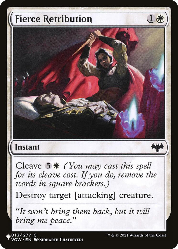 Fierce Retribution [LIST - 013/277] - Cartes Sportives Rive Sud