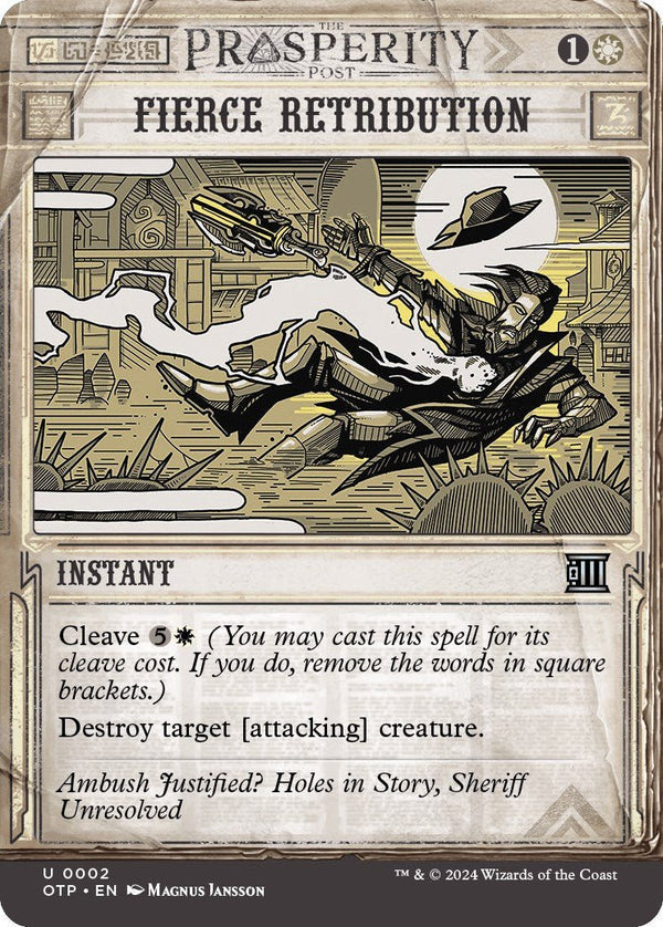 Fierce Retribution [OTP - 2] - Cartes Sportives Rive Sud