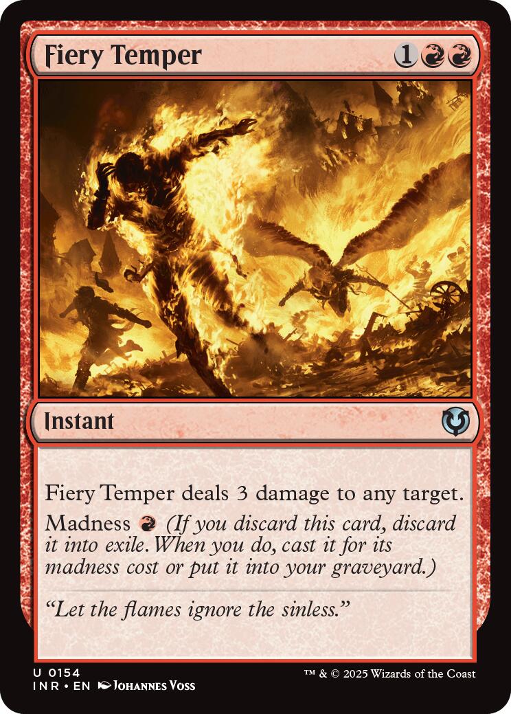 Fiery Temper [INR - 154] - Cartes Sportives Rive Sud