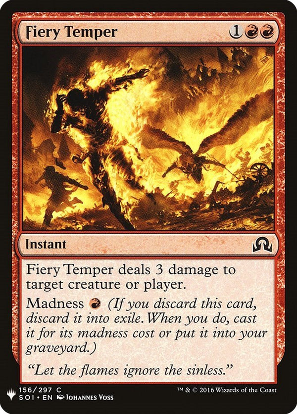 Fiery Temper [LIST - 156] - Cartes Sportives Rive Sud