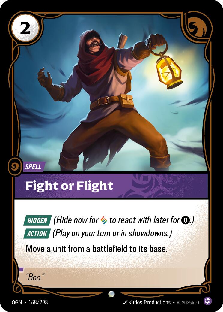 Fight or Flight [OGN - 168/298] - Cartes Sportives Rive Sud