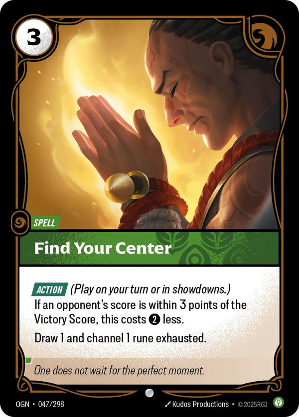 Find Your Center [OGN - 047/298] - Cartes Sportives Rive Sud