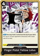 Finger Pistol Yellow Lotus [OP15 - EB04 - EB04 - 049] - Cartes Sportives Rive Sud