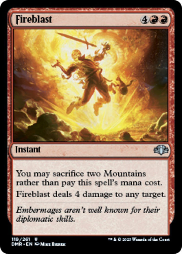 Fireblast [DMR - 119] - Cartes Sportives Rive Sud