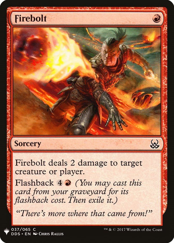 Firebolt [LIST - 37] - Cartes Sportives Rive Sud
