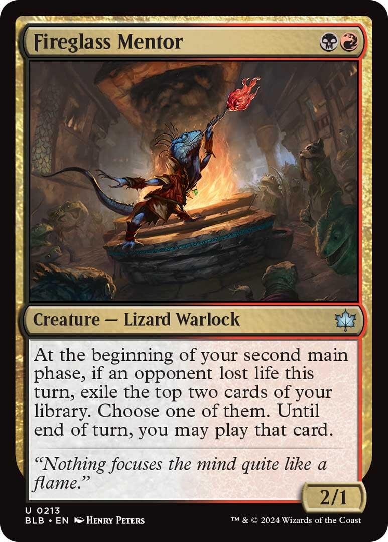 Fireglass Mentor [BLB - 213] - Cartes Sportives Rive Sud