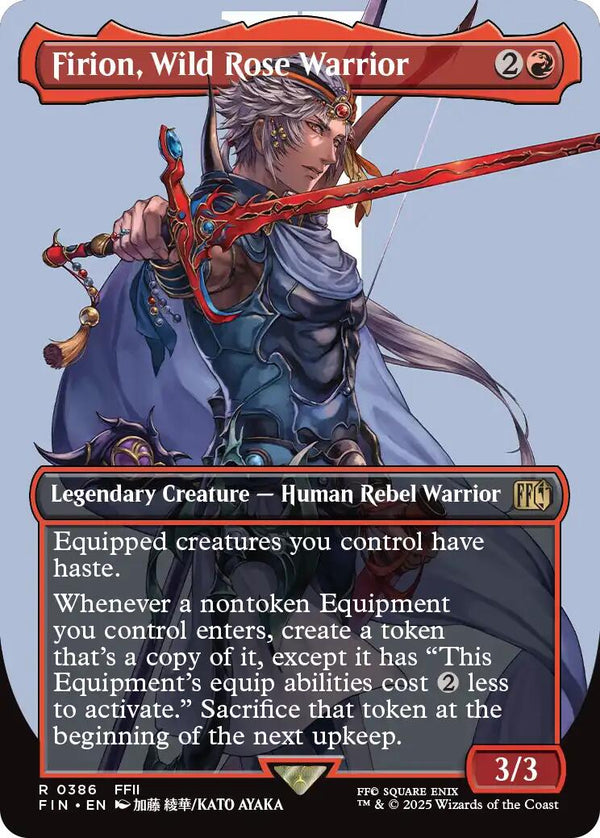Firion, Wild Rose Warrior (Borderless) [FIN - 386] - Cartes Sportives Rive Sud
