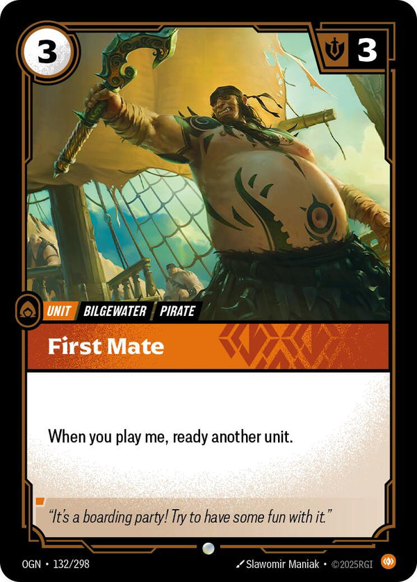 First Mate [OGN - 132/298] - Cartes Sportives Rive Sud