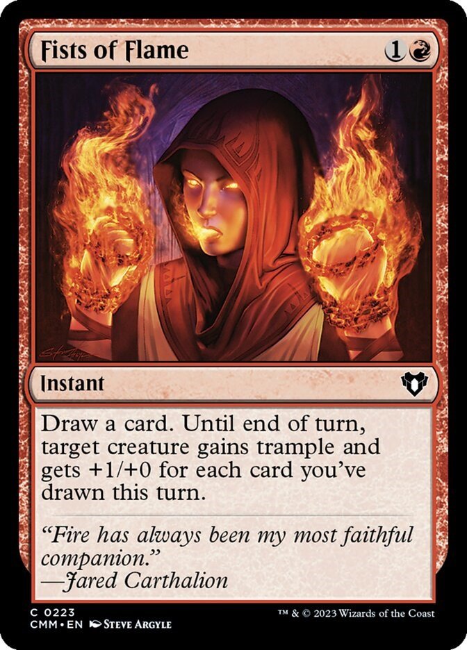 Fists of Flame [CMM - 223] - Cartes Sportives Rive Sud