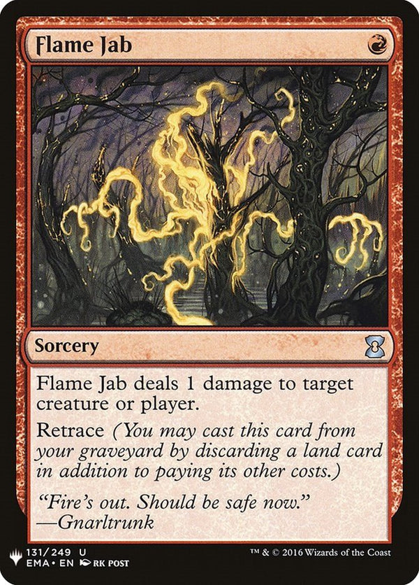 Flame Jab [LIST - 131] - Cartes Sportives Rive Sud