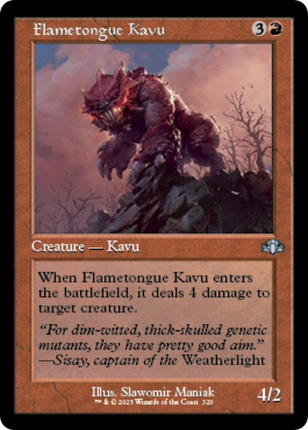 Flametongue Kavu (Retro Frame) [DMR - 320] - Cartes Sportives Rive Sud
