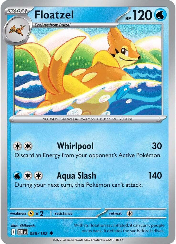 Floatzel [DRI - 058/182] - Cartes Sportives Rive Sud